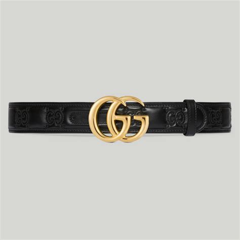 Gucci Cintura larga GG Marmont in pelle matelassé